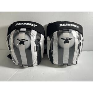 Deadbolt Grand Slam Knee Pads Roller Skate Derby ZEBRA SZ SMALL NEW